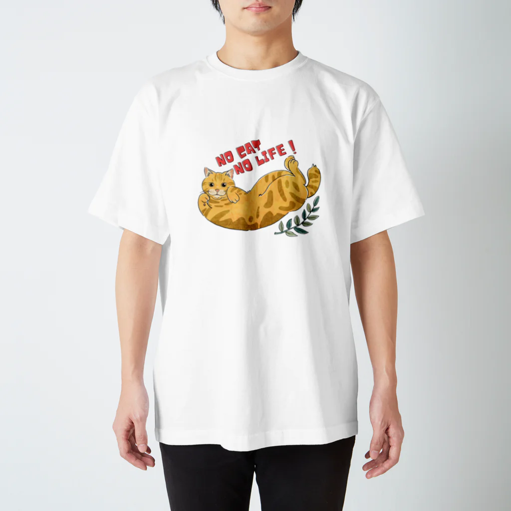 ヒレステーキのNO CAT NO LIFE Regular Fit T-Shirt