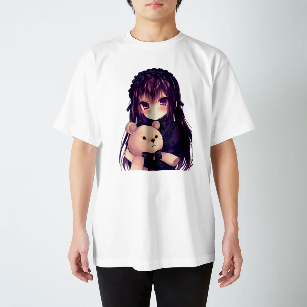 りず様のかわいい黒ロリおんな スタンダードTシャツ