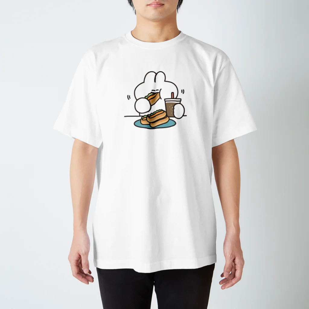 ナポリのSUZURIのホットドックとうさちゃん Regular Fit T-Shirt