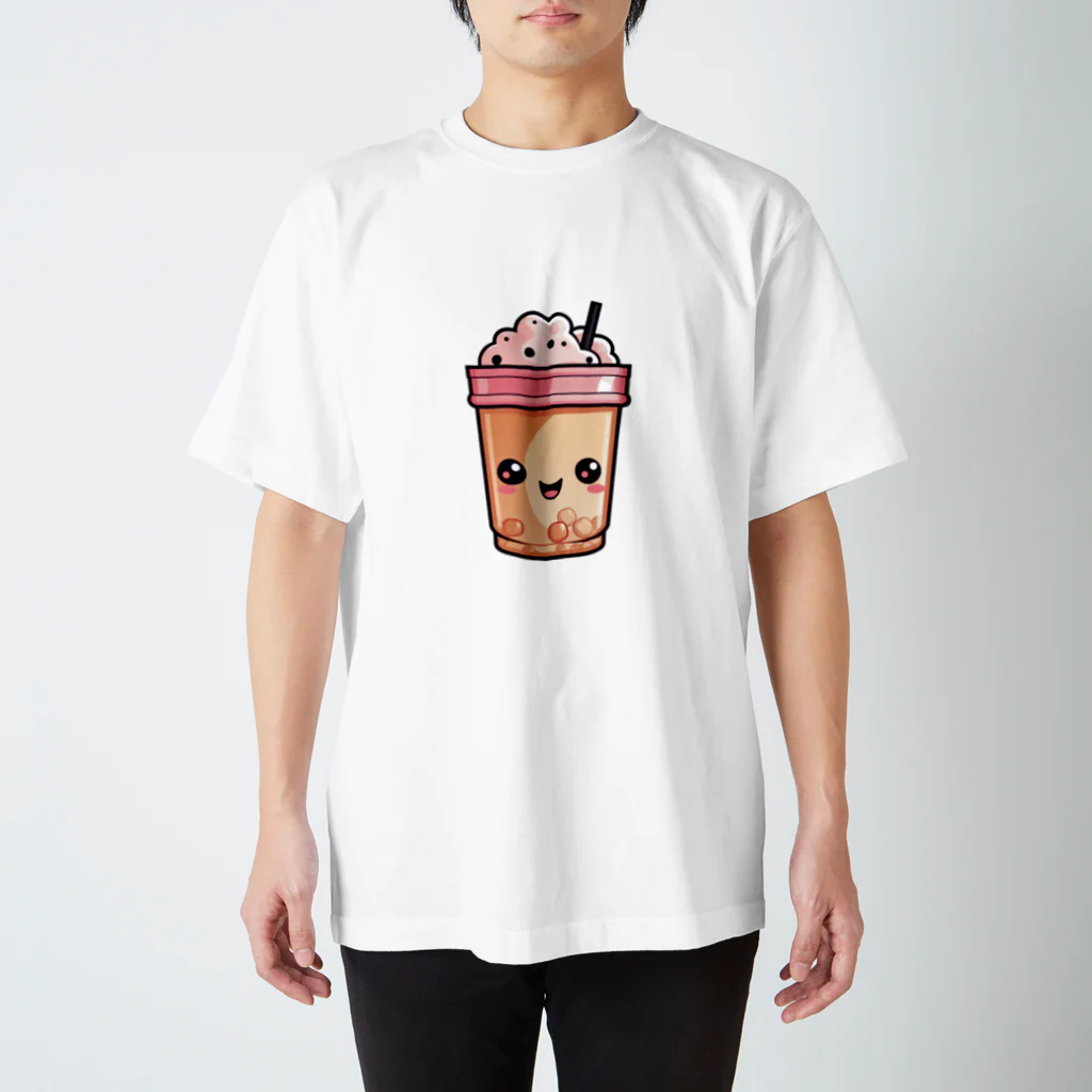 Vasetti_pressのタピオカミルクティー スタンダードTシャツ