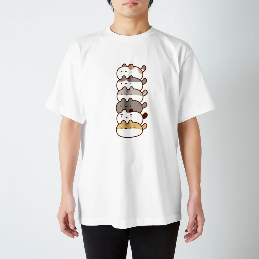 とっとのずんどうネコタワー Regular Fit T-Shirt