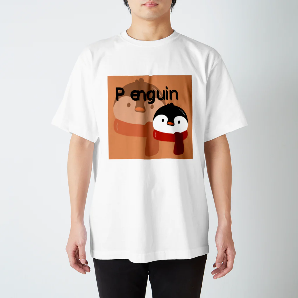 mumusのペンギンのイラストグッズ スタンダードTシャツ