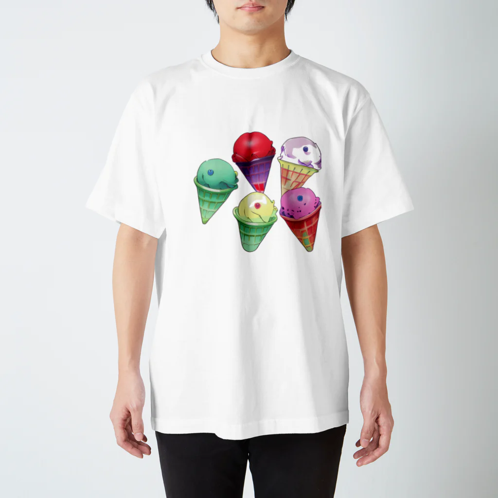 take104の可愛いアイス スタンダードTシャツ