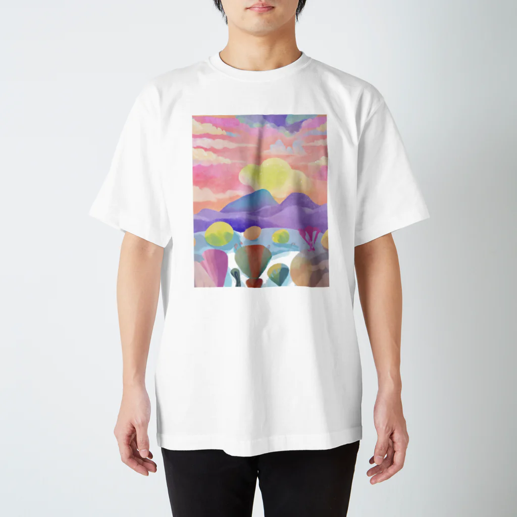 rapasuの夕やけ小やけ Regular Fit T-Shirt