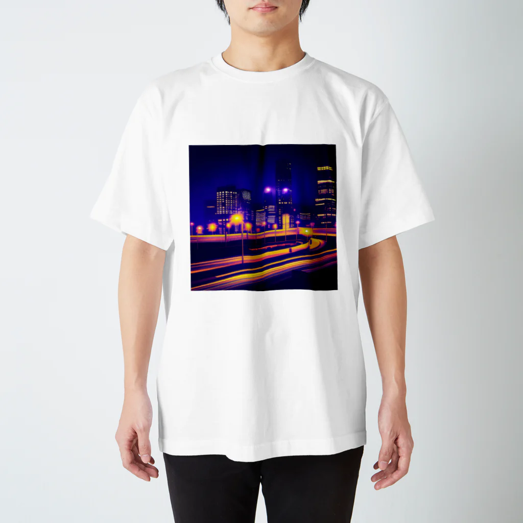 持続可能なサプライショップの都会の夜景 スタンダードTシャツ