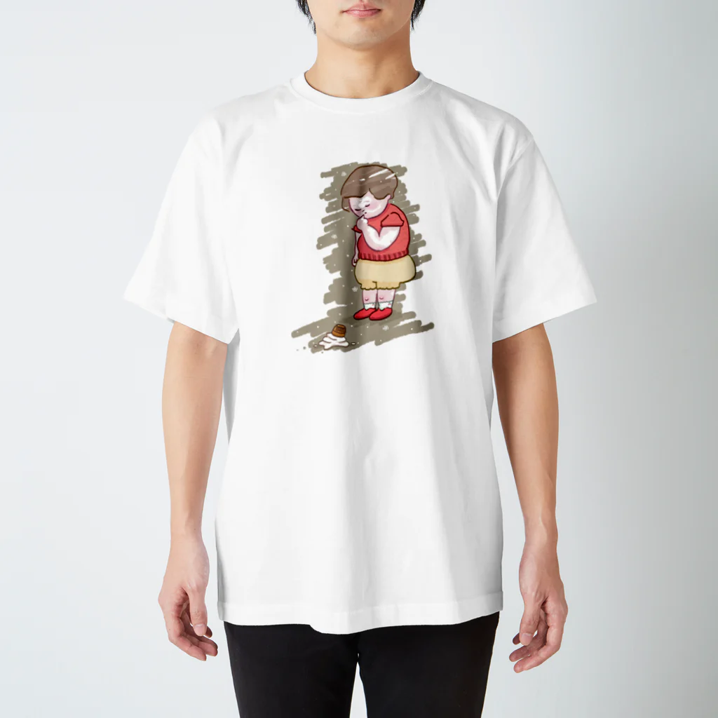 あじつけのりのソフトクリーム落としちゃった子 スタンダードTシャツ