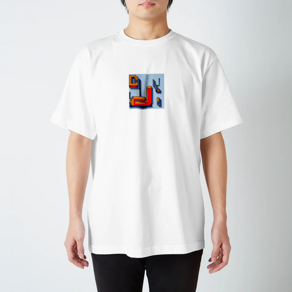 shibasannのイニシャルJのピクセルアート スタンダードTシャツ