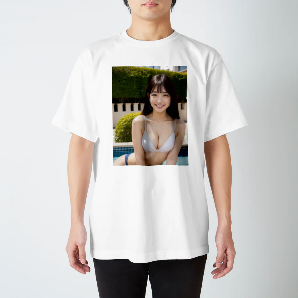 ninolilyのAI美女Tシャツ スタンダードTシャツ