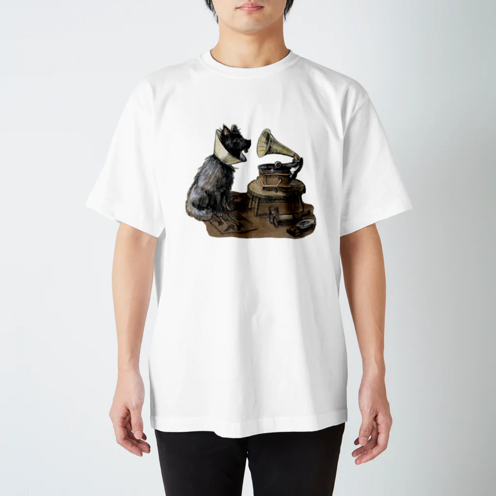 matchboxの黒ポメ Regular Fit T-Shirt