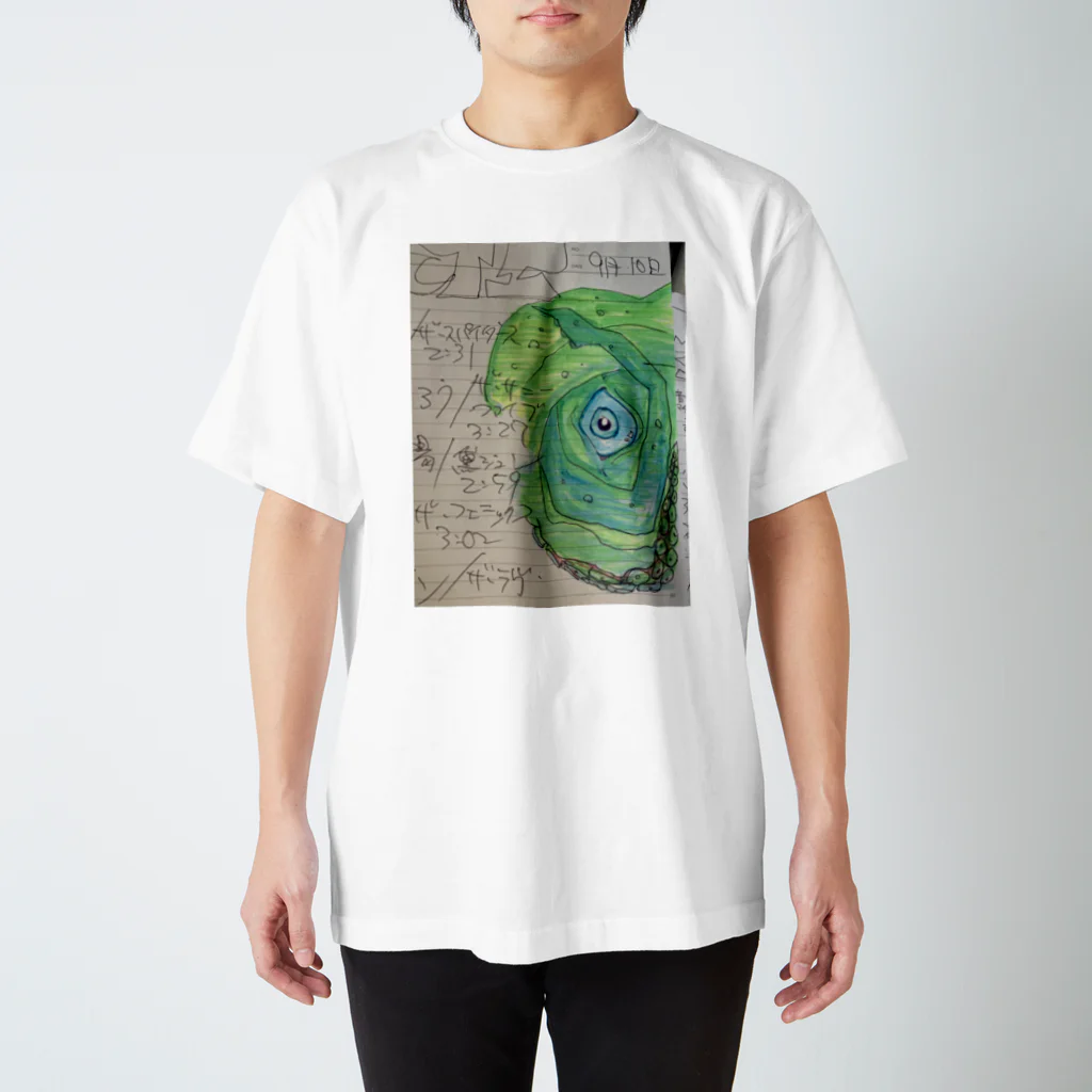 D，侯爵グッズのRADIOルルイエCUEシート深海不気味イラストTシャツ Regular Fit T-Shirt