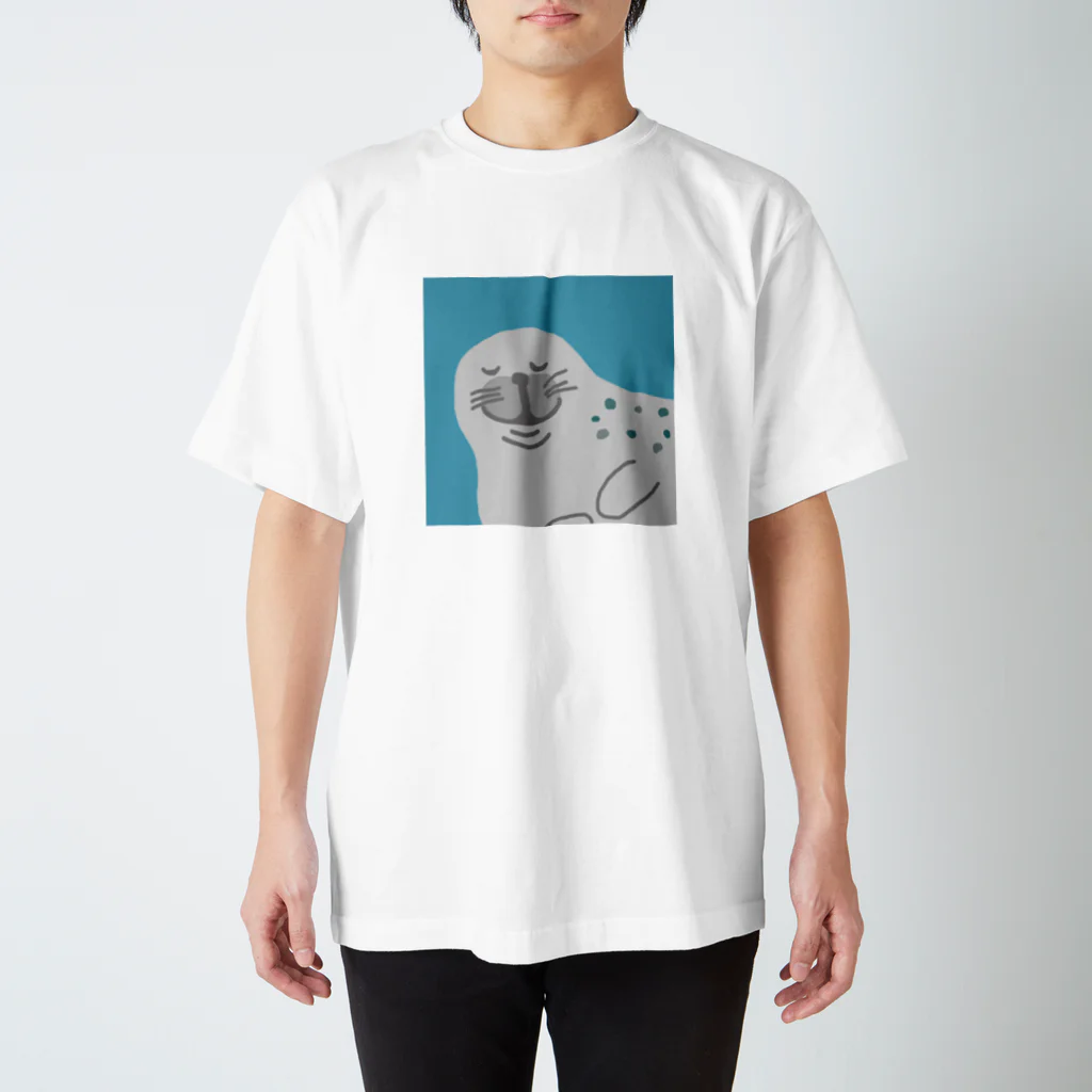 たぬぽっくるの魚を夢見るアザラシ Regular Fit T-Shirt