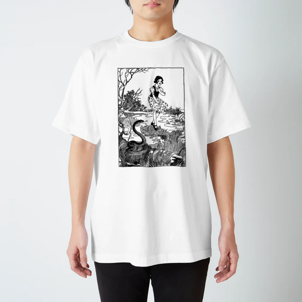 Saza-nami Antique designのへびがいる！ Regular Fit T-Shirt