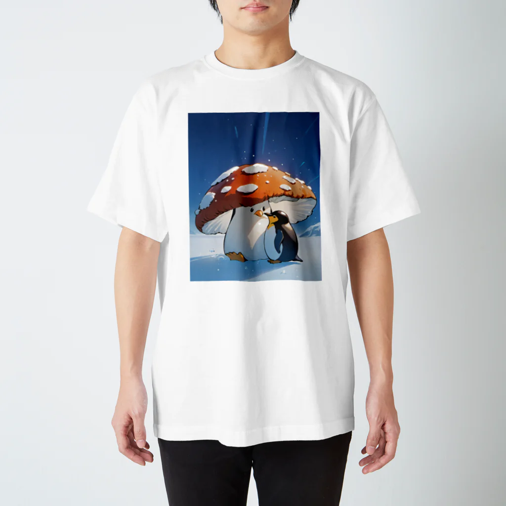 ちひおりのキノペン(きのこ×ペンギン) スタンダードTシャツ