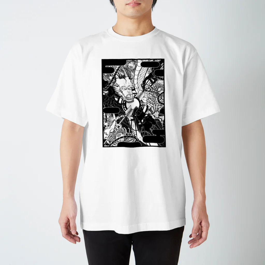 エージョウラボSUZURI店の白龍・黒龍 Regular Fit T-Shirt