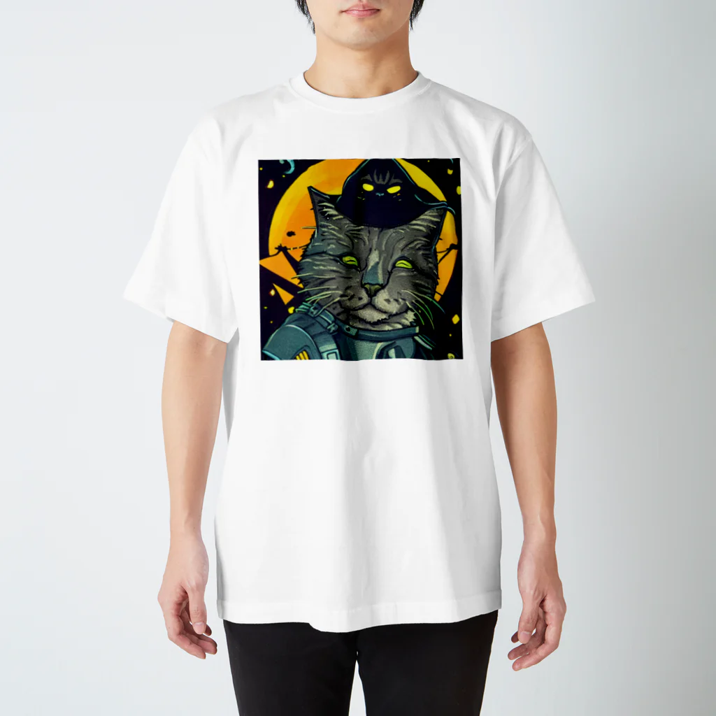 momocan1118の宇宙ハロウィンCAT Regular Fit T-Shirt