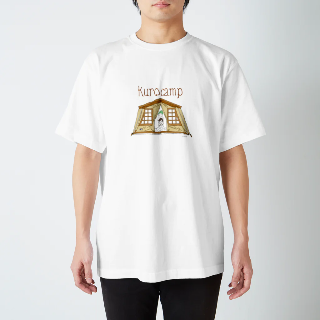 カワウソとネズミのくろきゃんシャツ スタンダードTシャツ