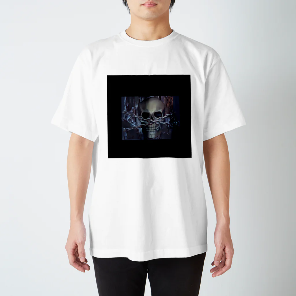 dic358のAI制作シリーズ　ドクロ Regular Fit T-Shirt