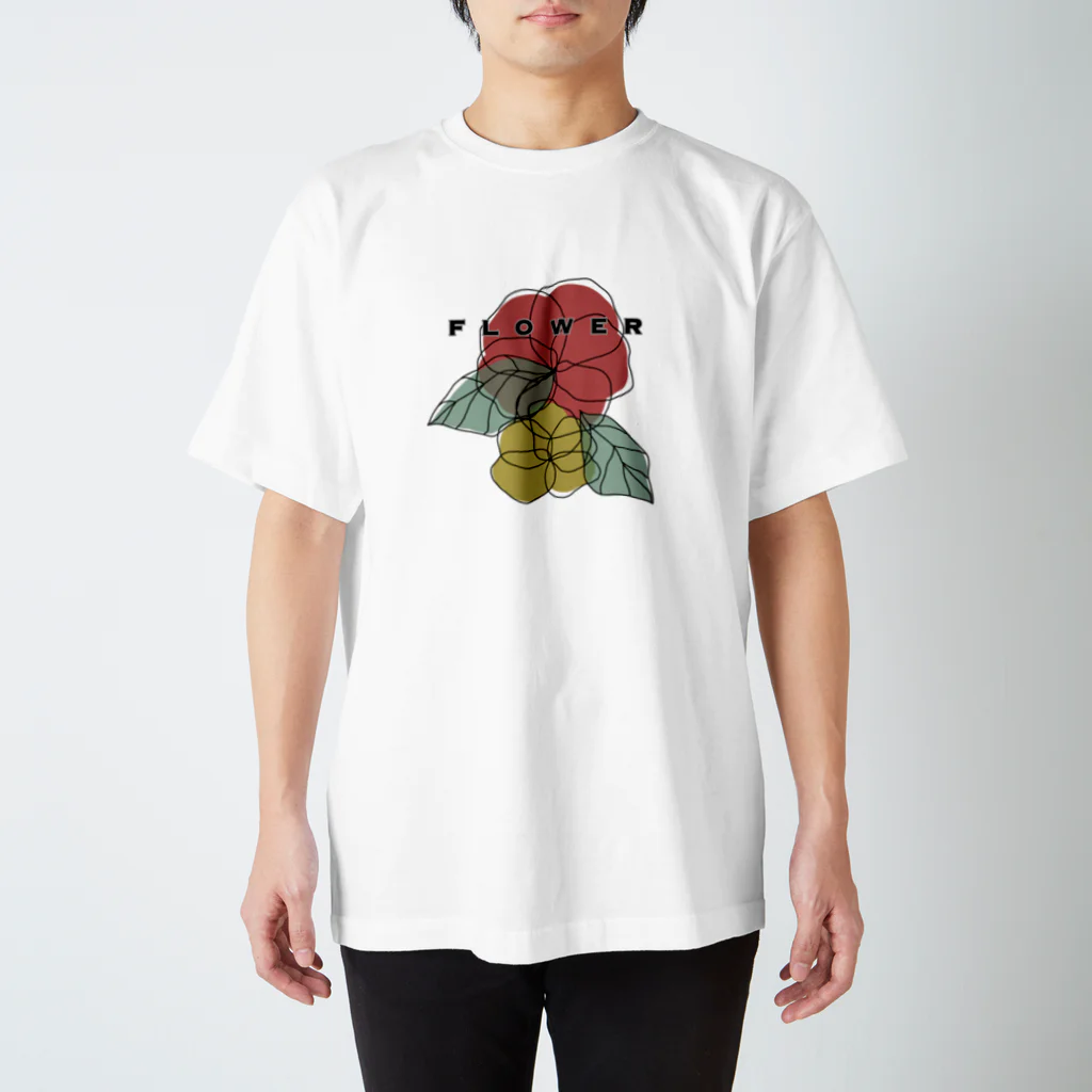 PLUMＭOONのシンプルFlower スタンダードTシャツ