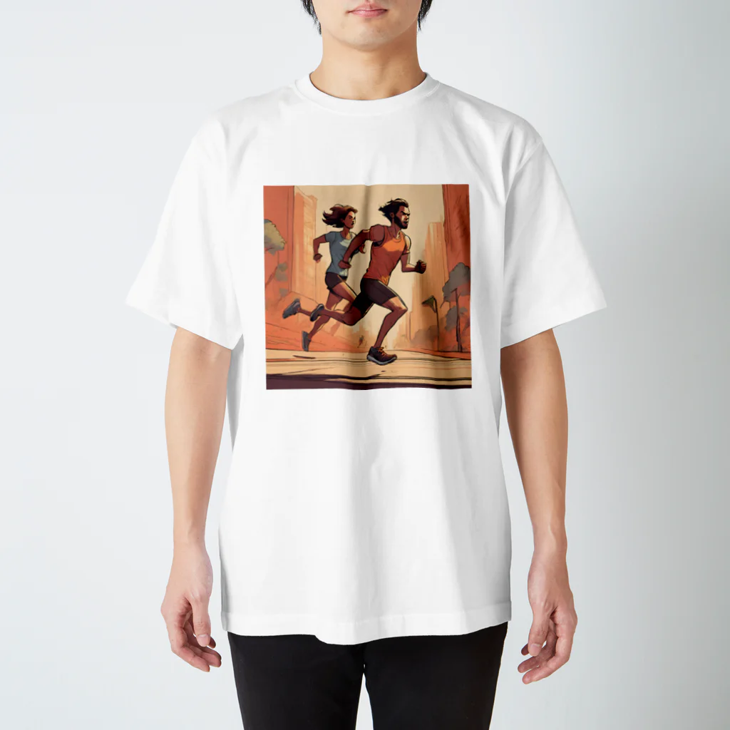 N氏のデザイン倉庫(Mr. N's Design Warehouse)のランニング好きの君へ Regular Fit T-Shirt