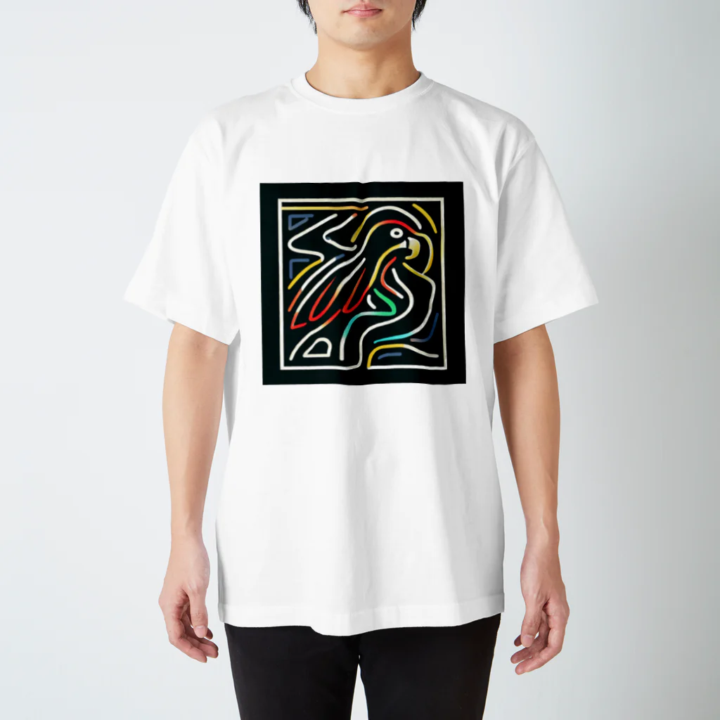 ikubohのナスカの地上絵「オウム」インスパイア01 Regular Fit T-Shirt