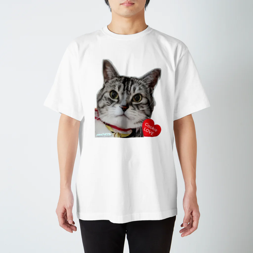 😽クッキーちゃんのショップ🐾のクッキーくんのLOVE2❤ Regular Fit T-Shirt