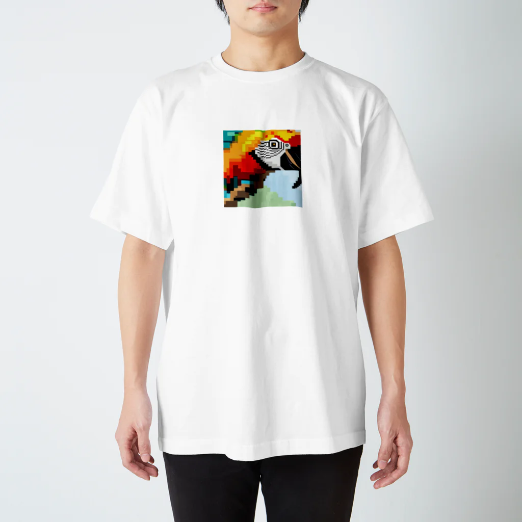 good★holidayのドット絵のオウム Regular Fit T-Shirt