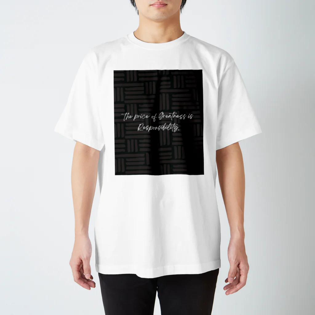 アオハルのthe price of greatness is responsibility. スタンダードTシャツ