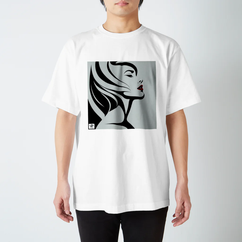 YOU_PONの美しい女性① Regular Fit T-Shirt