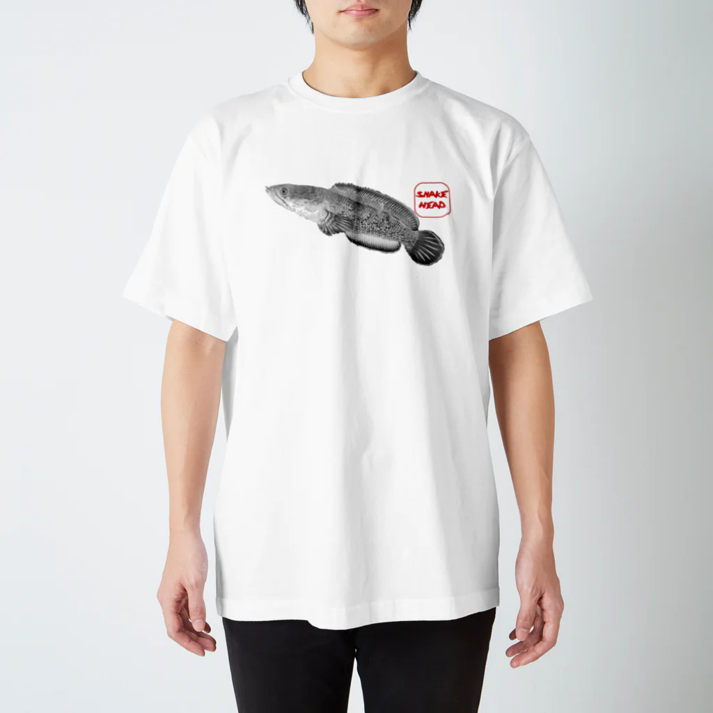 サイトーさん家の我が家のスネークヘッド　魚拓風 Regular Fit T-Shirt