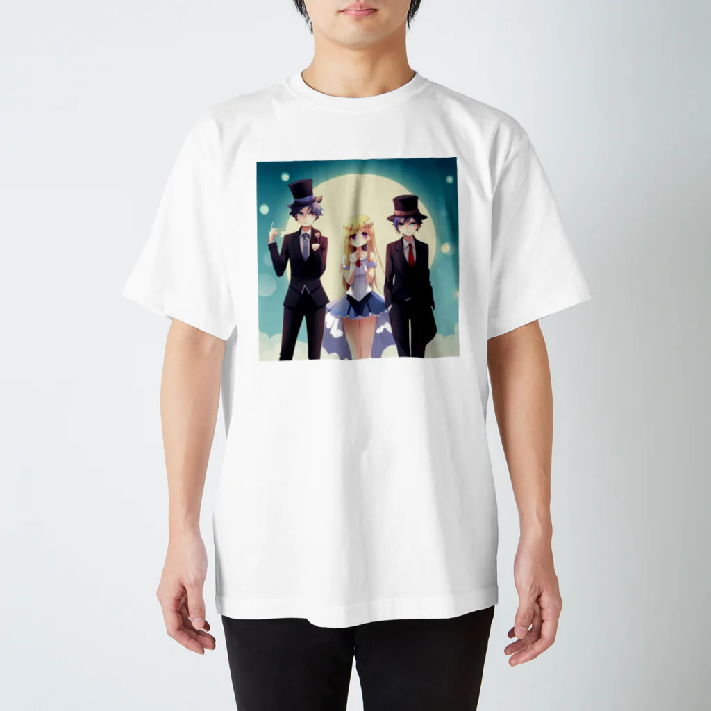 こころカフェの素敵な３人組み スタンダードTシャツ