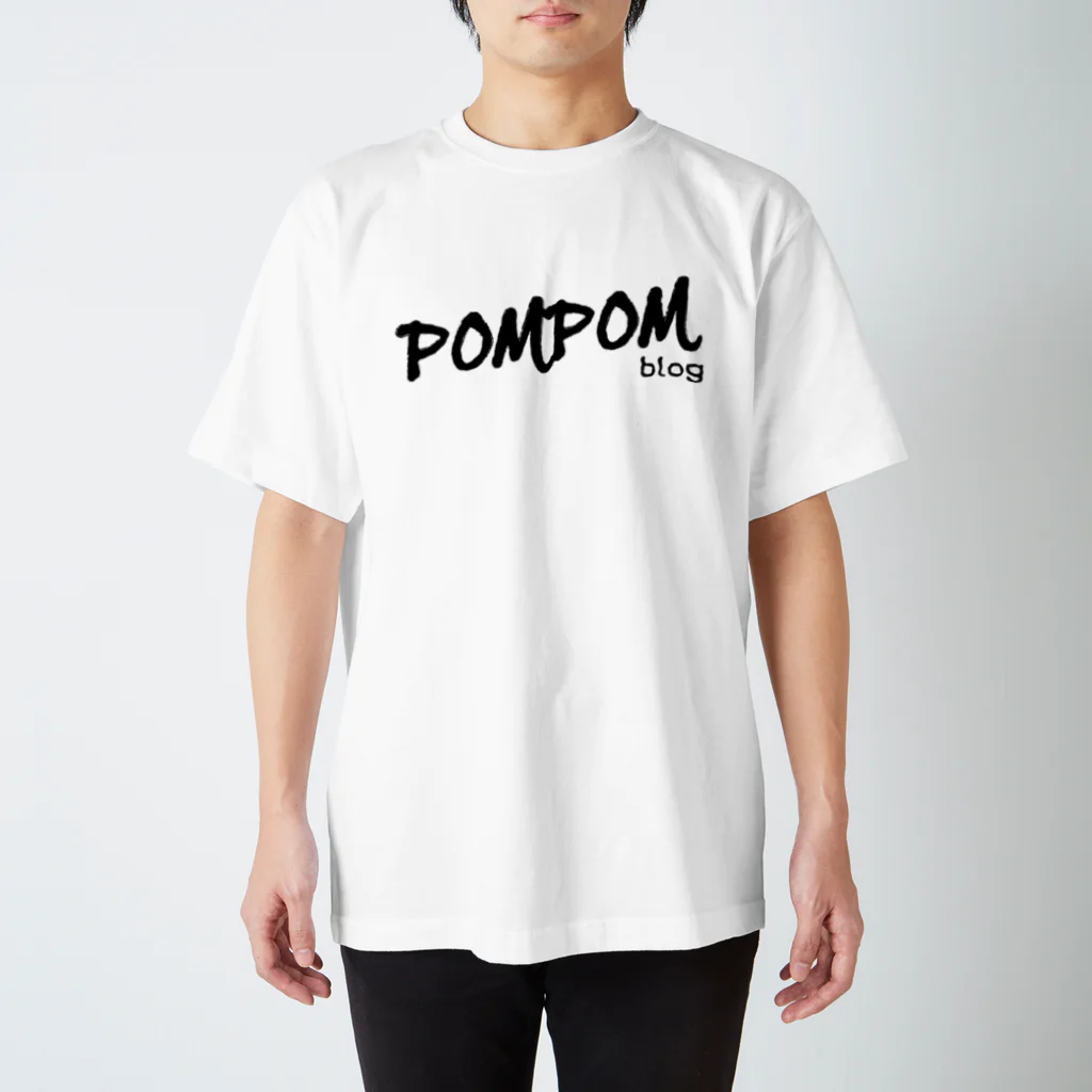 mf@PomPomBlogのDC PomPomBlog（black） Regular Fit T-Shirt