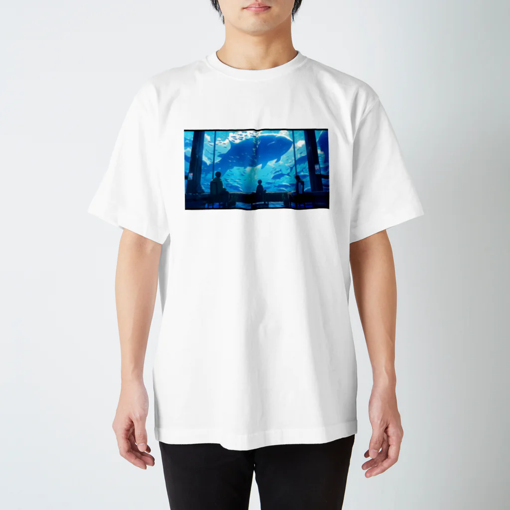 ヨッシーの巨大魚を見る スタンダードTシャツ