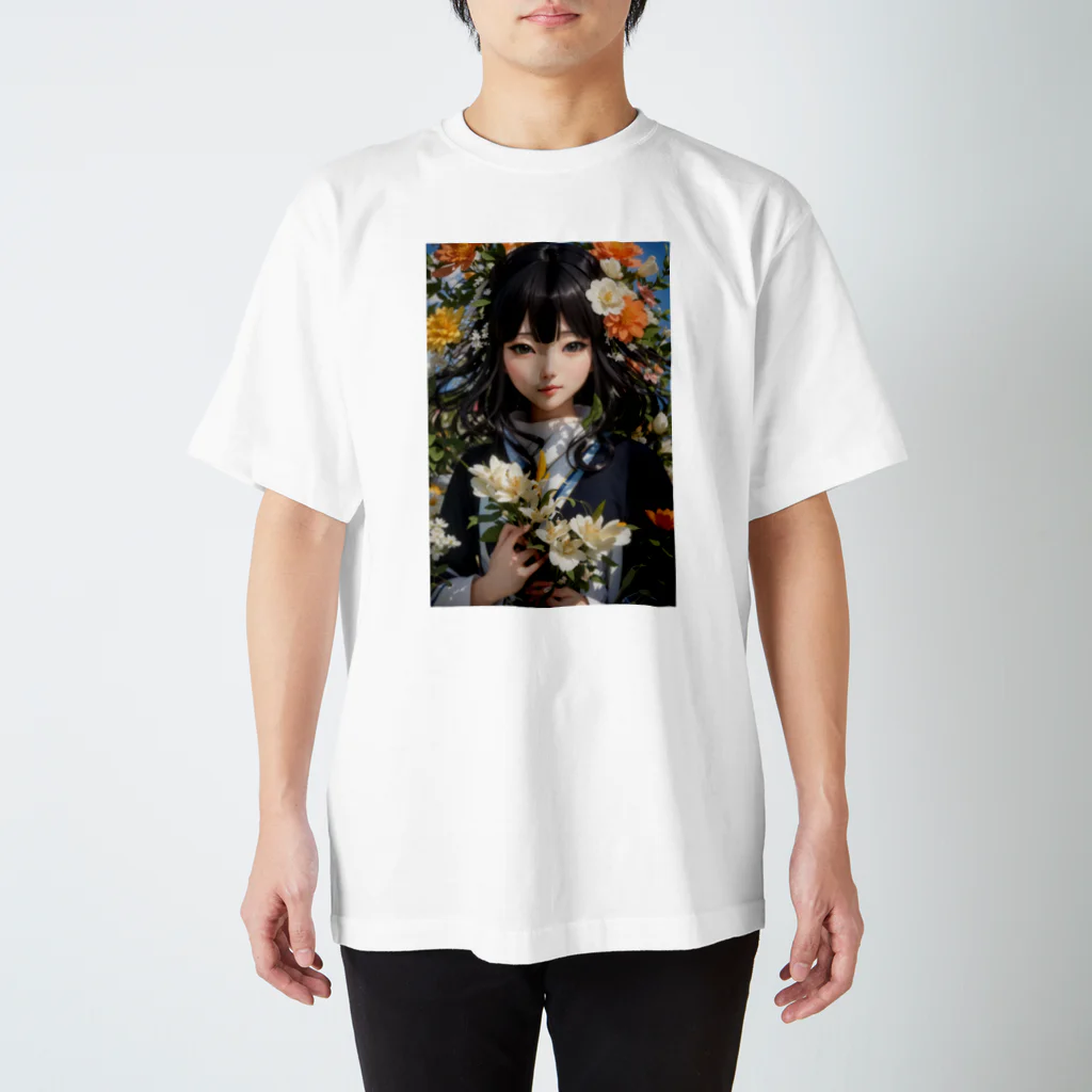 P.R.M SHOPの可愛いらしい女の子のTシャツ Regular Fit T-Shirt