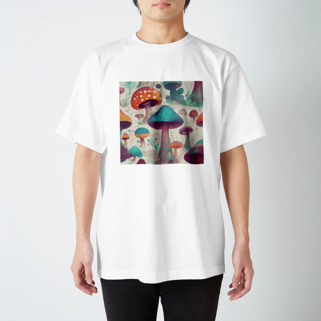 ぶーたんの美しいカラフルなキノコ Regular Fit T-Shirt