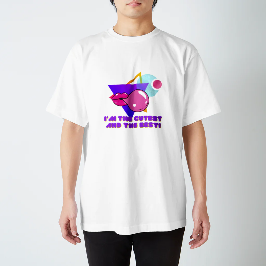 InnoArt_Soundの８０ｓ　popcolor　disco スタンダードTシャツ