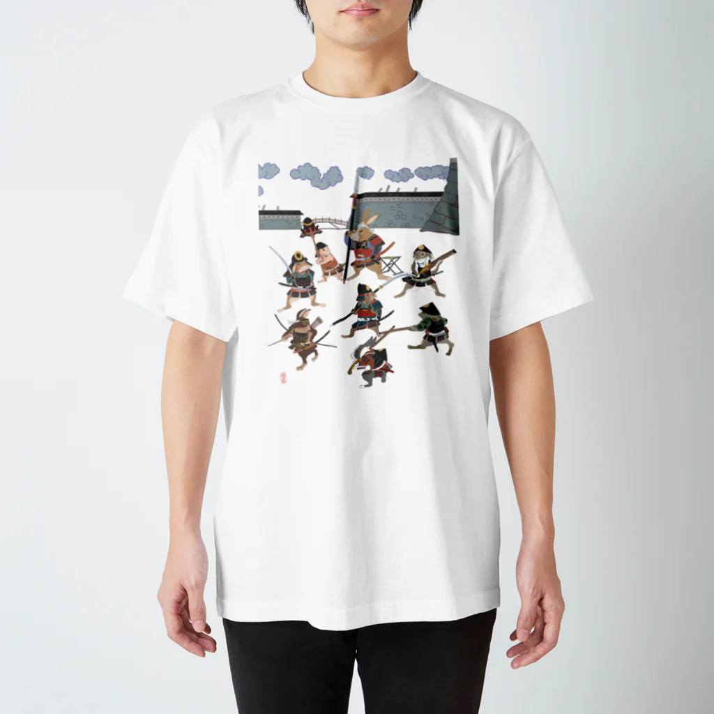 samurai_battleのsamurai rabbit  スタンダードTシャツ