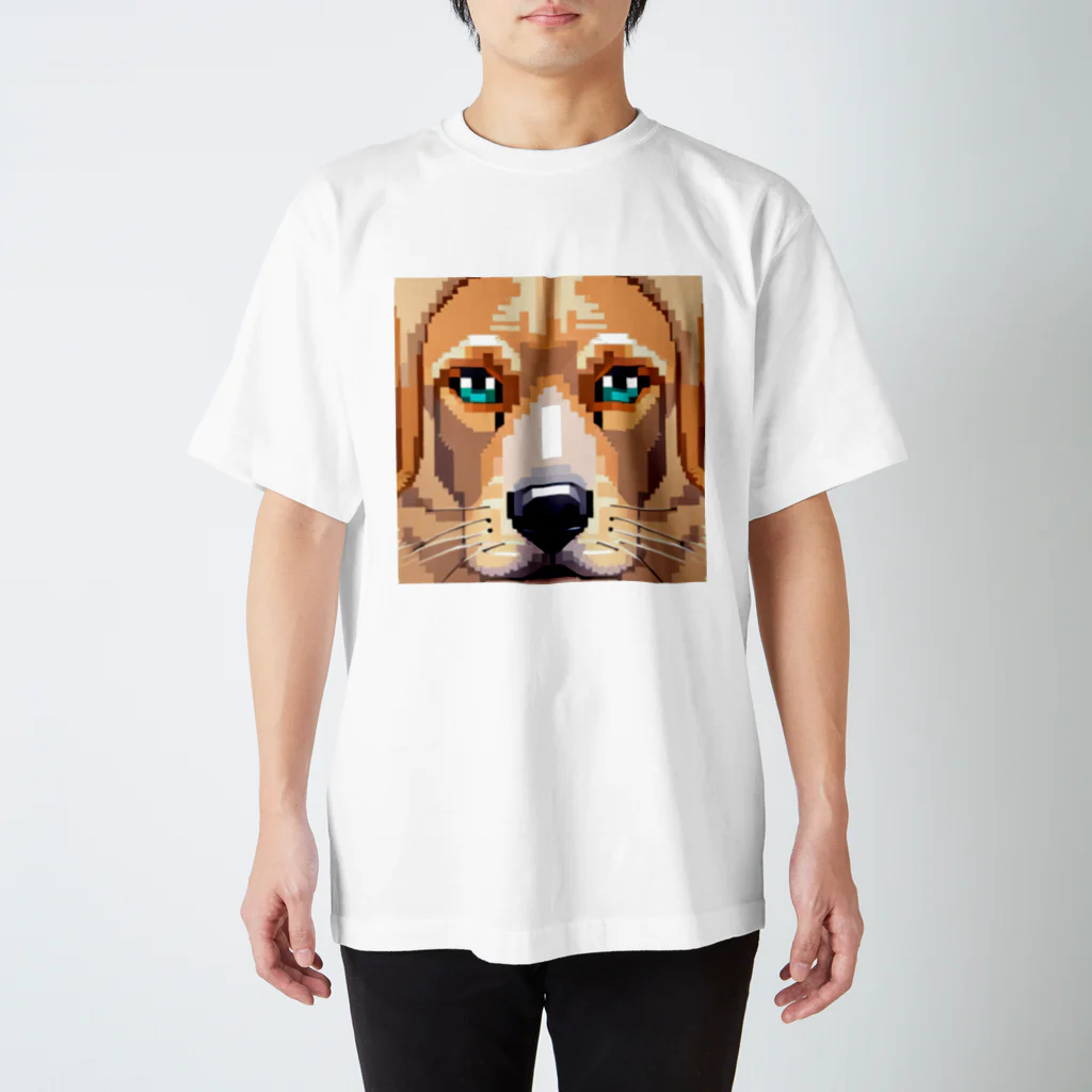 KAKI_のドット絵のゴールデンレトリバー Regular Fit T-Shirt