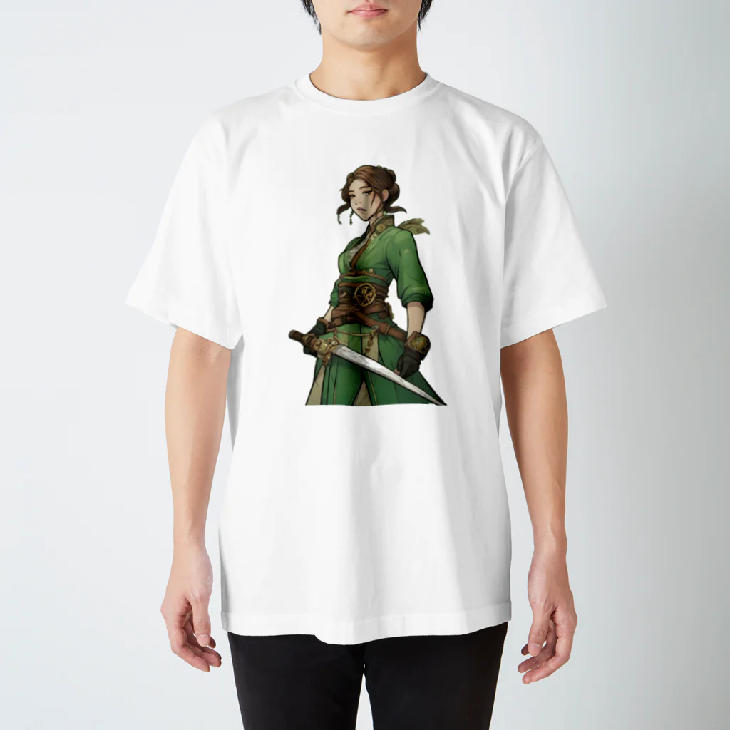 スチームパンクなお店やサンのスチームパンク女戦士　柊サン スタンダードTシャツ