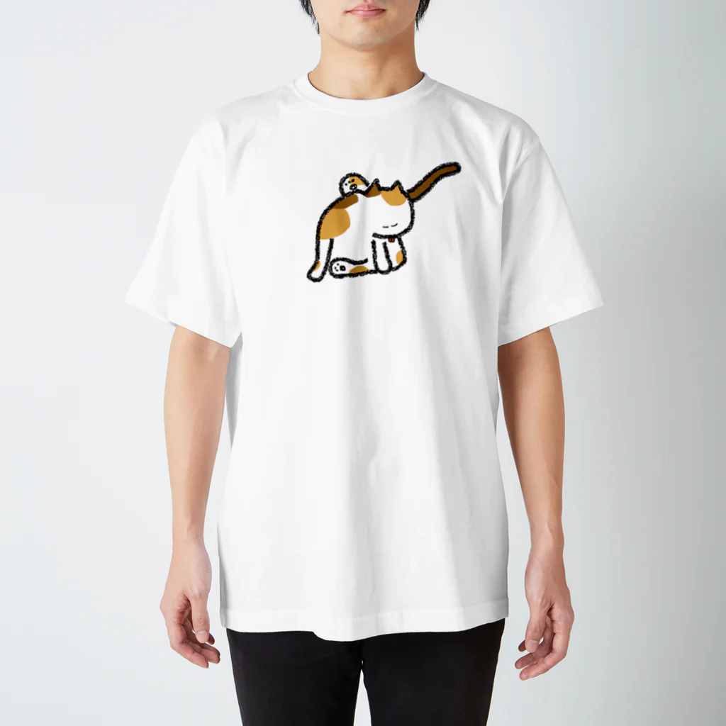 BONNUのくつろぎ猫 スタンダードTシャツ