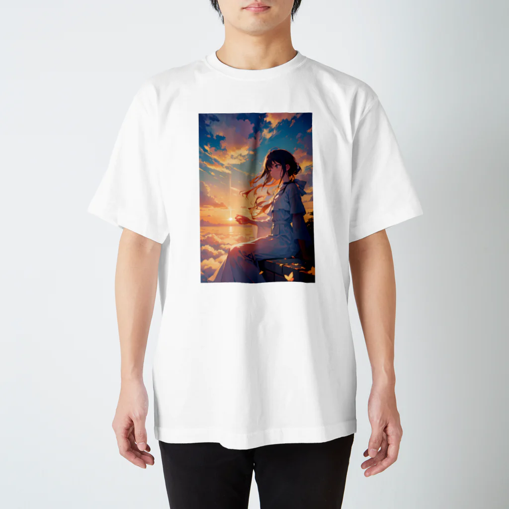 卯月なのかのSky Journey　〜世界最古で最大の恒久的なキャンパスの旅〜　No.3「天の雫」 Regular Fit T-Shirt