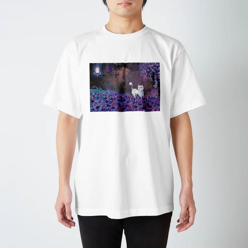 白南風諷こ ◇◇◇ みちのくの田園絵師の夢中猫　The Cat I met in my dream スタンダードTシャツ