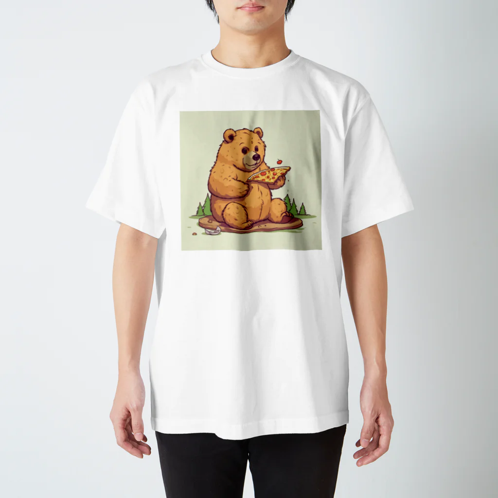 hirokiaaaaaのピザくま スタンダードTシャツ