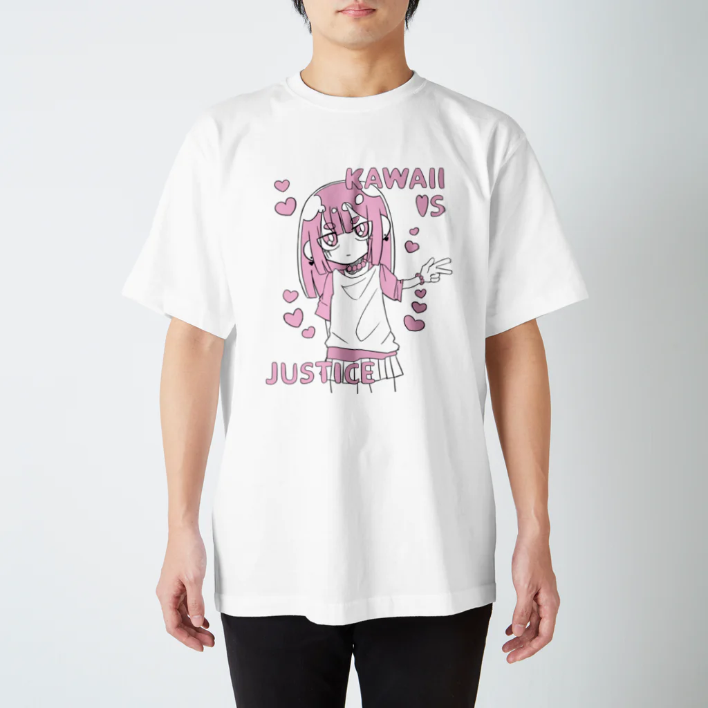 ライカのお店屋さんのKAWAII女の子（桃色） Regular Fit T-Shirt