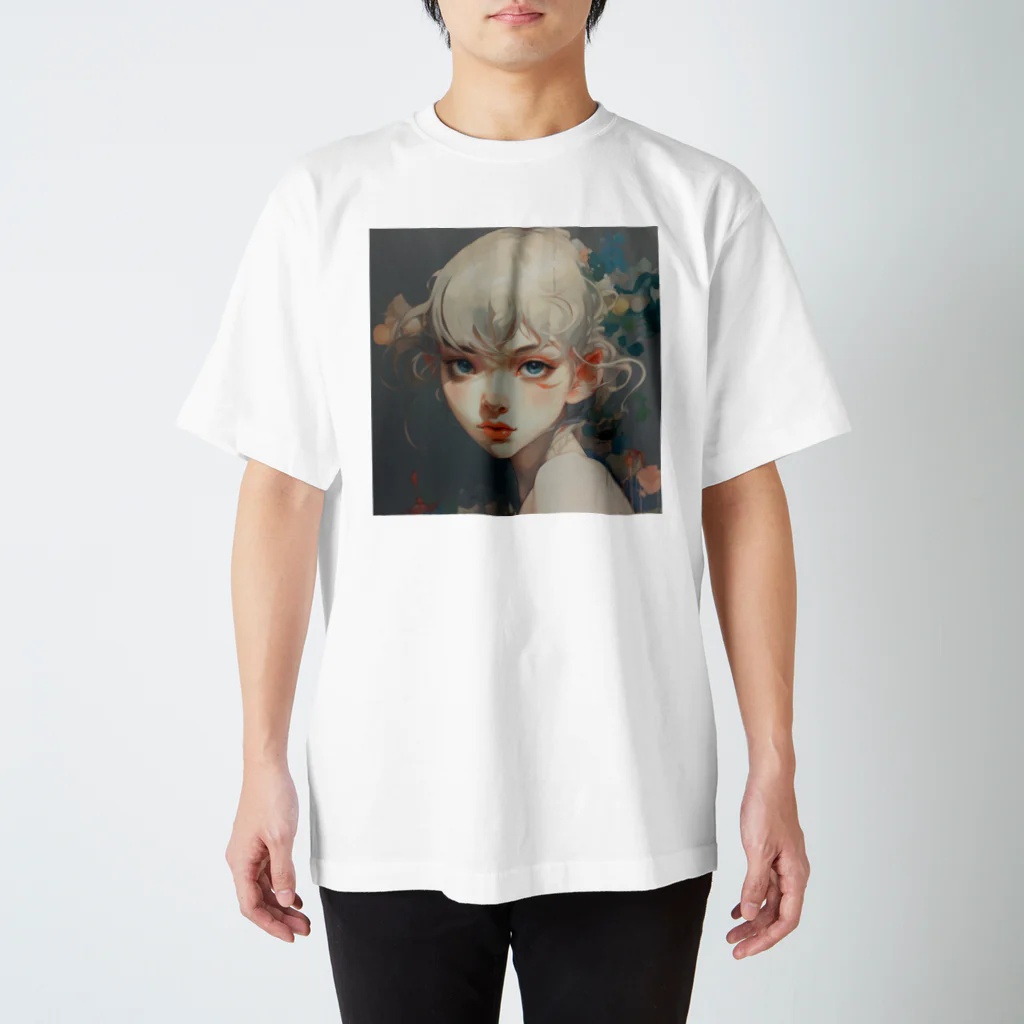 amberの魅力溢れる白いおんなの子 Regular Fit T-Shirt