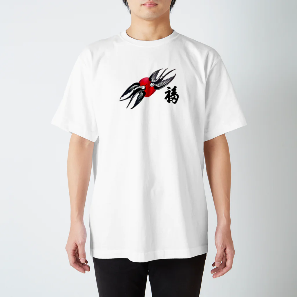 ∞   miwa   ∞のswallow 日の丸 福⛩🌅🐓 Regular Fit T-Shirt