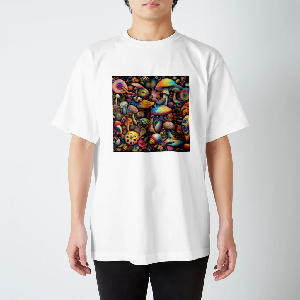 サイケデリック0721の幻覚キノコ Regular Fit T-Shirt
