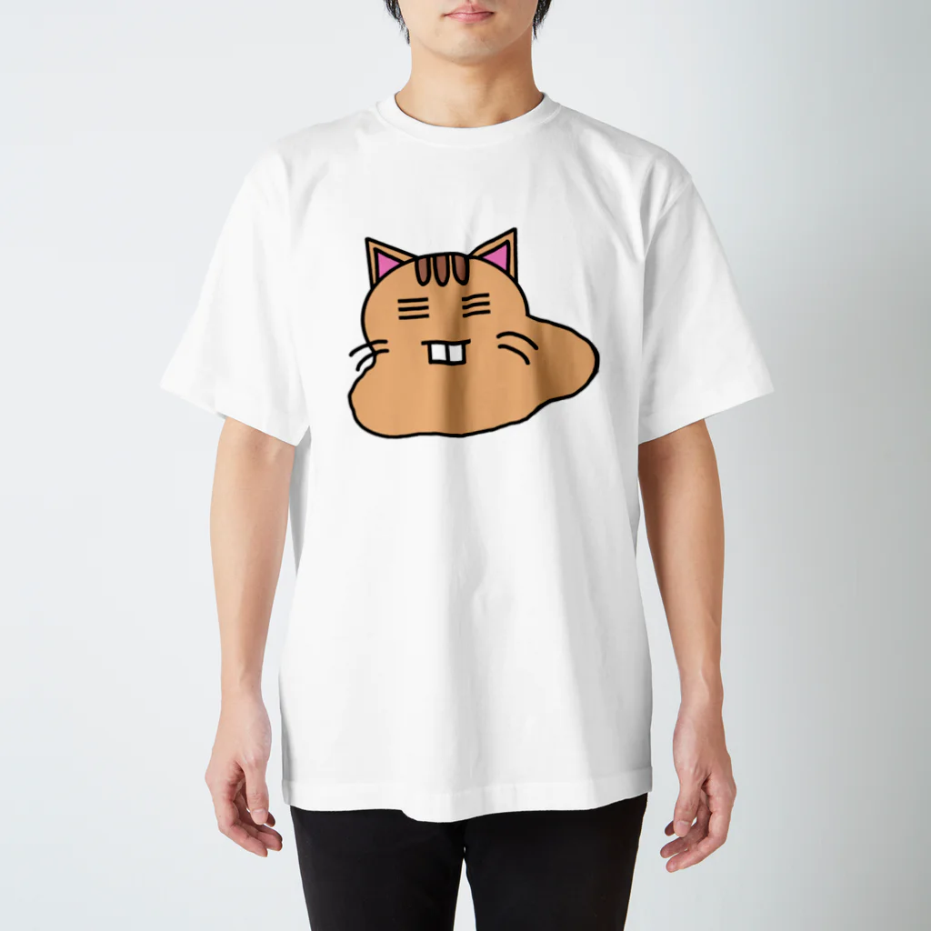 おくばちゃんショップの溶けたNECOおくばちゃん スタンダードTシャツ