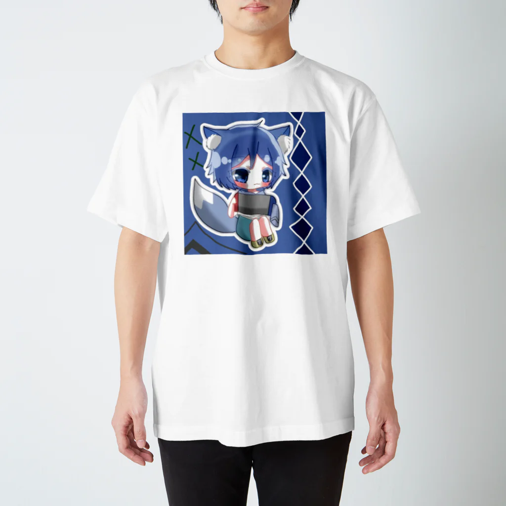 蒼狐神社の授与所のアクリルキーホルダー スタンダードTシャツ