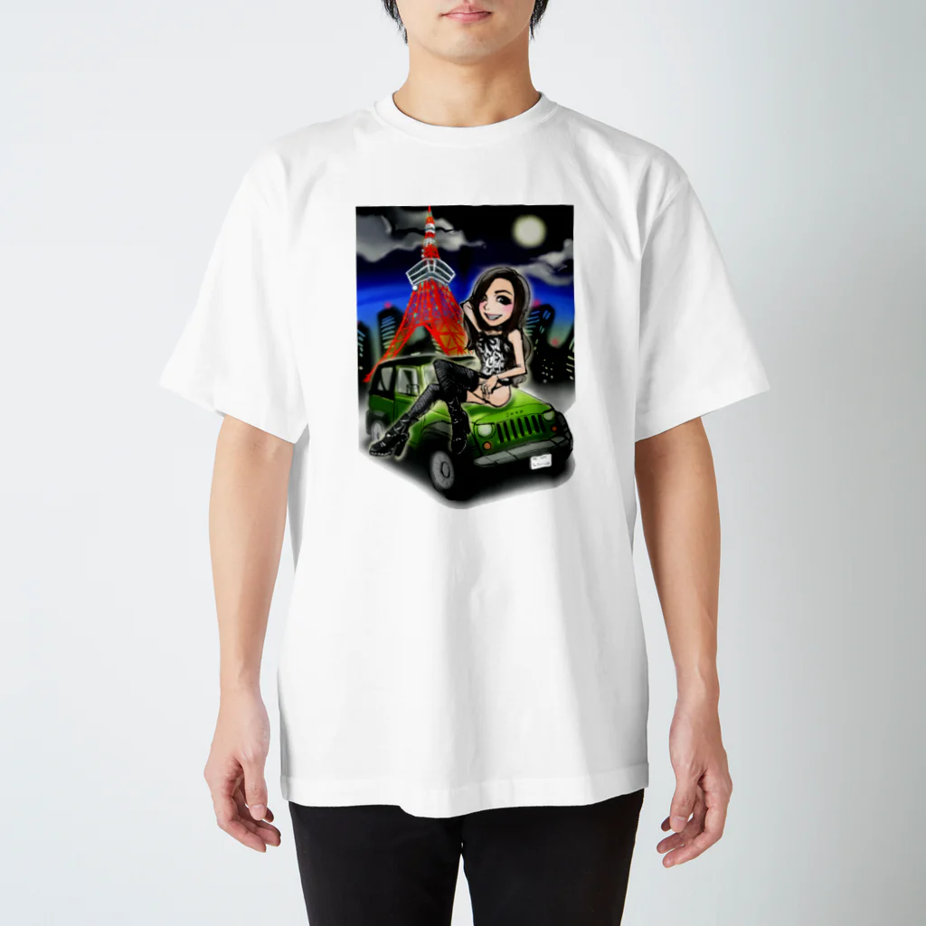 SexyJeepのwith Kコレクション　タワージープくん Regular Fit T-Shirt