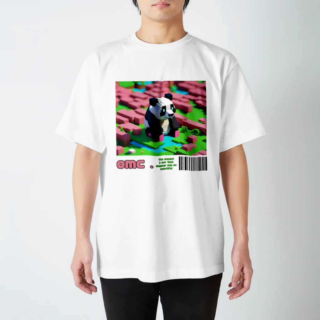 おもちショップの３Dパンダさん Regular Fit T-Shirt